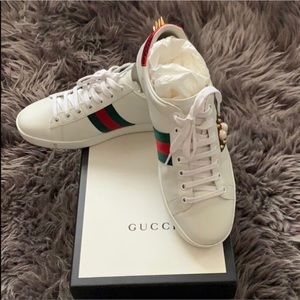 Authentic Gucci Sneakers- Ace Pearl